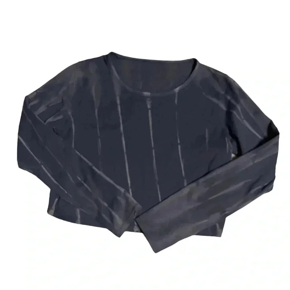 239 Lululemon STN1 Wunder Train Cropped Long Sleeve Top